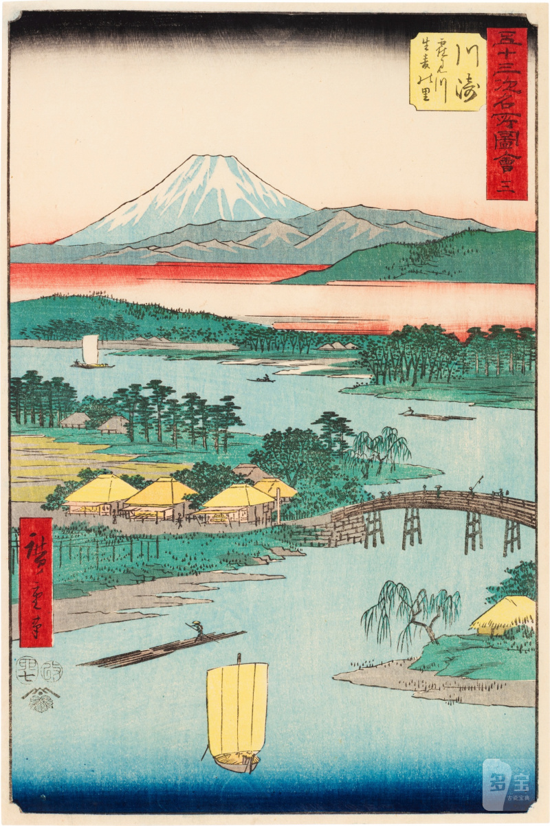 Utagawa Hiroshige (1797-1858) | The complete set of Famous Sights of the Fifty-three Stations (Gojusan tsugi meisho zue), also known as the Vertical Tokaido | Edo period, 19th century - 图11